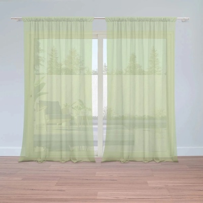 Sablio Záclony Pistáciová: 2ks 150x250cm