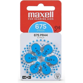Maxell Батерии цинкови Maxell ZA675, 1.4V, 6 бр (ML-BZ-ZA675)