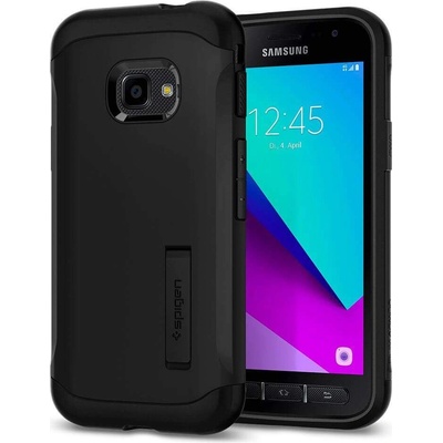 Spigen Slim Armor Case - хибриден кейс с най-висока степен на защита за Samsung Galaxy Xcover 4S, Xcover 4 (черен)