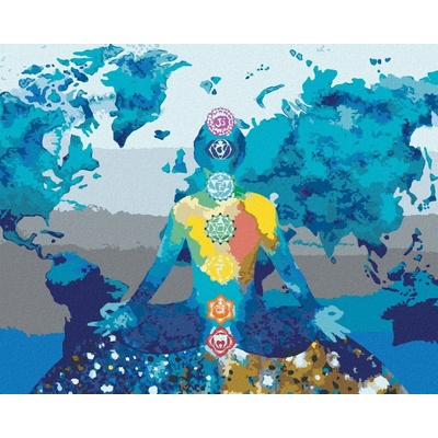 Malování podle čísel Meditace spojující celý svět