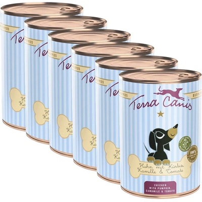 Terra Canis Puppy Пиле с тиква, лайка и домат 6 x 400 г