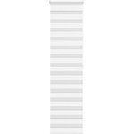 vidaXL Зеброва щора бял 55x200 см Ширина на плата 50, 9 см Полиестер (4014772)