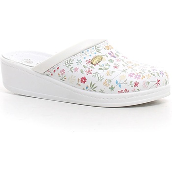 Image 1 of Sanital Light Дамско медицинско сабо Sanital Light - естествена кожа, цветен принт (4350F)