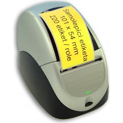 Můj-toner Etikety / Štítky Seiko SLP Label 54x101mm, žluté, SLP-SRL, SLP-RSRL, 220ks - kompatibilní