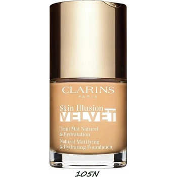 Clarins Skin Illusion Velvet Tekutý make-up s matným finišem s vyživujícím účinkem 105N 30 ml