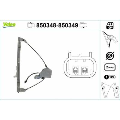 Mechanizmus zdvíhania okna VALEO 850348