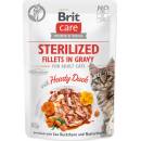 Brit Care Cat Fillets in Gravy Steril. Hearty Duck 85 g