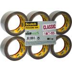 3M Опаковъчно тиксо Scotch кафяво 50 мм x 66 м 6 бр