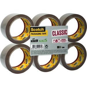 3M Опаковъчно тиксо Scotch кафяво 50 мм x 66 м 6 бр