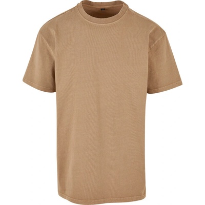 Build Your Brand tričko Acid Wash BY 189 krátký rukáv pánské union beige