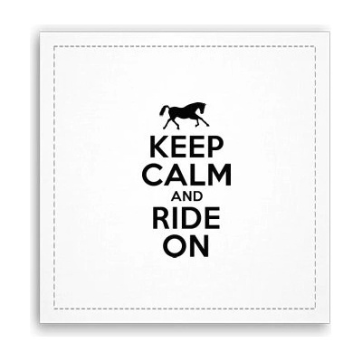 Fotoobraz 40x40 cm Keep calm and ride on