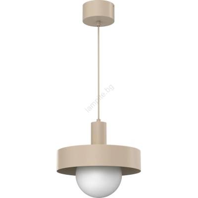 Luminex Пендел на кабел CANAN 1xE27/15W/230V Ø 29 см бежов (LU4017)