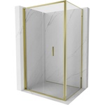 Mexen Exo-F сгъваема душ кабина 80 x 100 см, прозрачна, златна - 816-080-100-50-00 (816-080-100-50-00)