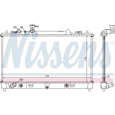 Chladič motoru NISSENS 68508