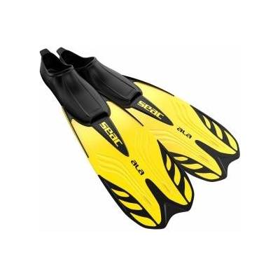 Seac Sub Seac ALA, fins with closed foot section, ideal for snorkeling and swimming, YELLOW, 44/45 - 0710033360491A