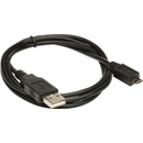 USB kabely Akasa AK-CBUB05-10BK USB 2.0 Type A na micro B, 1m