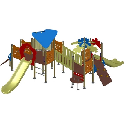 Playfactory КОМБИНИРАНО ДЕТСКО СЪОРЪЖЕНИЕ slide double ps0038 (ps0038)