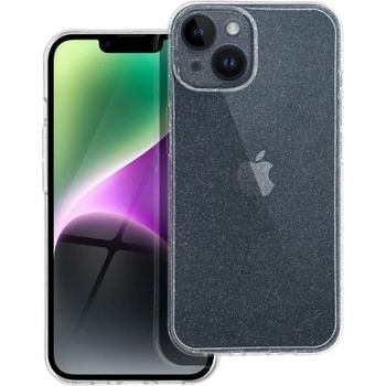 Apple Силиконов калъф кейс CLEAR Case 2mm Blink за iPhone 15 Plus, прозрачен с брокат