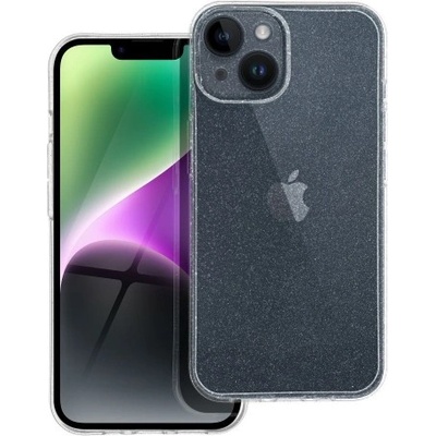 Apple Силиконов калъф кейс CLEAR Case 2mm Blink за iPhone 15 Plus, прозрачен с брокат