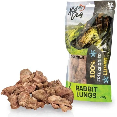 KIDDOG SUPER PREMIUM 100% králičí plíce v celku sušené mrazem 50 g – Zboží Mobilmania
