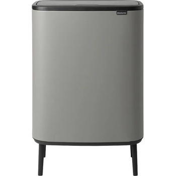 Brabantia Кош за смет Brabantia Bo Touch Hi 2x30L, Mineral Concrete Grey (1001266)