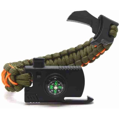 Cordell paracord náramek komise Survival Hnědá – Zbozi.Blesk.cz