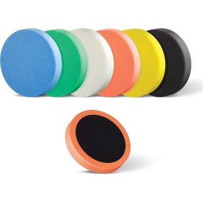 BOLL Houbička na leštění na suchý zip 150mm / 5cm středně tvrdá žlutá