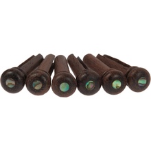 RAZZOR Bridge Pins Ebony & Abalone