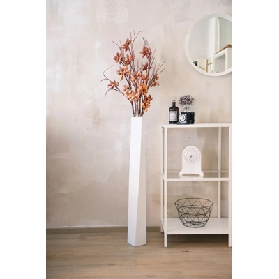 Váza HYDRON, sklolaminát, výška 100 cm, biely