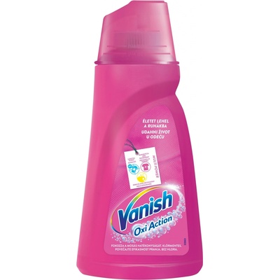 VANISH Oxy Action Tekutý odstraňovač škvŕn 1 l Ružový