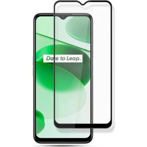  Удароустойчив стъклен протектор за екран марка Mocolo за Realme C35 - с черна рамка