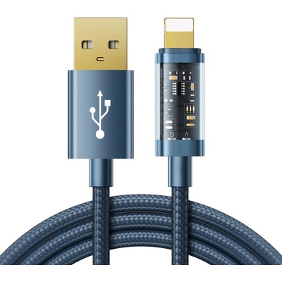 Joyroom SUL012A12 USB - Lightning na nabíjanie / prenos dát, 2,4 A 20 W, 1,2m, modrý