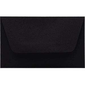 KASKAD Цветни пликове за визитки KASKAD enyvated 70x105mm 99 black 50 броя 00199 (00199)