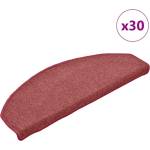vidaXL Изтривалки за стълби, 30 бр. , 65x24x4 см, бордо, полукръгли, големи (B.V.)