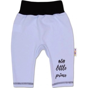Baby Nellys Bavlnené tepláčky Little Prince modré