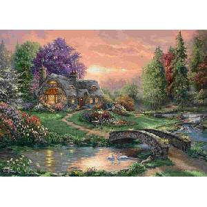 Schmidt Spiele - Puzzle Thomas Kinkade: Sweetheart Retreat - 1 000 piese