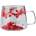 CupHup Стъклена термо чаша CupHup Blum с двойно дъно, Poppy (Blum-01-03)