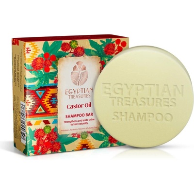 Egyptian Treasures šampon v kostce s ricinovým olejem 100g