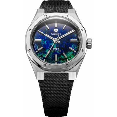 Nivada Grenchen F77 MK2 Azurite 100 Years Velcro Strap