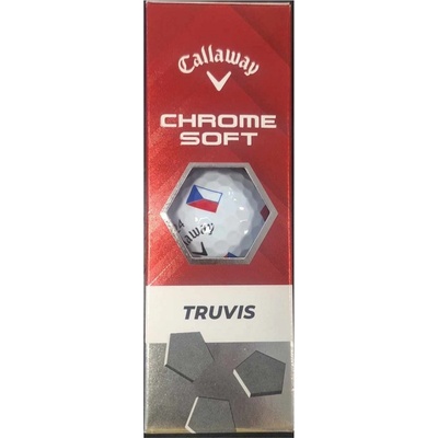 Callaway Chrome Soft 24 Truvis logo flag ČR 3 ks