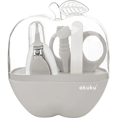 Akuku dětská sada na manikúru Apple šedá