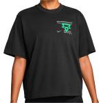 Nike Дамска тениска Nike Women's Dri-Fit Swift Boxy Juxtasport Tee Running shirt - Black / NO / Illusion Green (916-7766-0112)