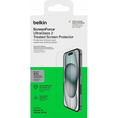 Belkin ScreenForce Pro UltraGlass2 AM Screen Protection for iPhone 15/14 Pro OVA131zz – Hledejceny.cz