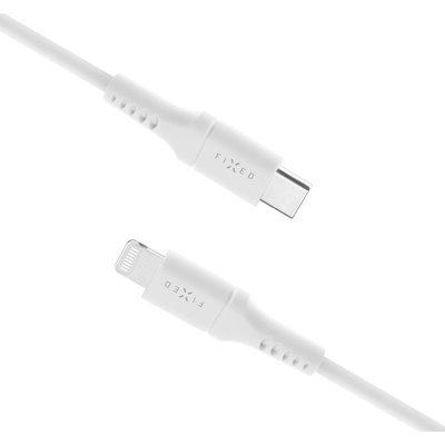 Fixed FIXDLS-CL12-WH Liquid silicone USB-C / Lightning, 1,2m, bílý