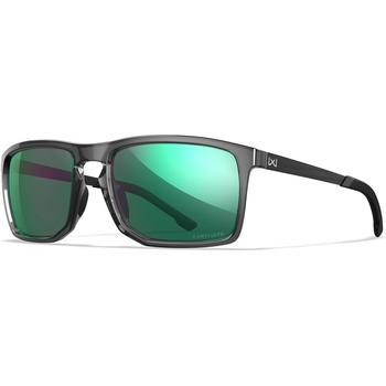 Wiley X Слънчеви очила Axe, Captivate Polarized Green Mirror/ Gloss Crystal Grey (AC6AXE07)