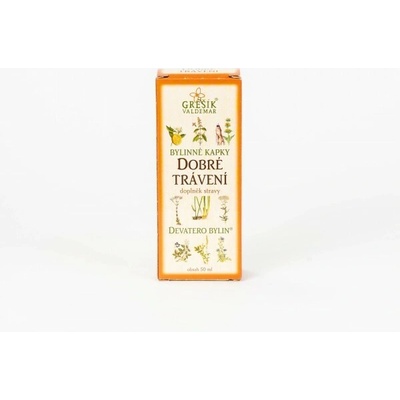 Grešík bylinné kvapky dobré trávenie 50 ml