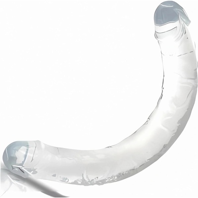 Sensual Double dong čírý 30 cm