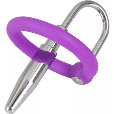 Penisplug Запушалка за сперматозоиди със силиконов пръстен за главичката (8 мм)