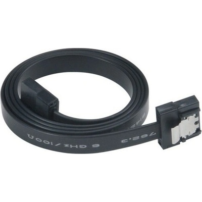Akasa Super tenký dátový kábel SATA3 pre HDD, SSD a optické mechaniky, čierny, 15 cm AK-CBSA05-15BK