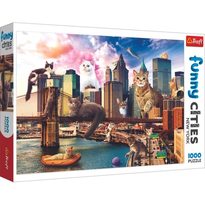 Trefl Funny Cities Kočky v New Yorku 10595 1000 dílků